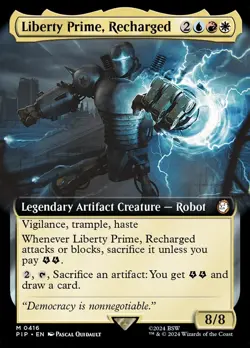MTG - Liberty Prime, Recharged (Extended) - Fallout - X1 - (LP) - - Image 1