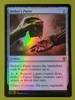 FOIL Briber's Purse x1 Khans of Tarkir x1 Magic the Gathering MTG - Image 1