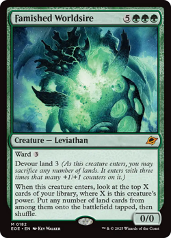 Famished Worldsire #182 - Edge of Eternities - EOE MTG - Near Mint - Image 1