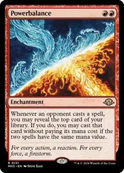 Powerbalance -Foil Light Play MTG Modern Horizons 3 - Image 1