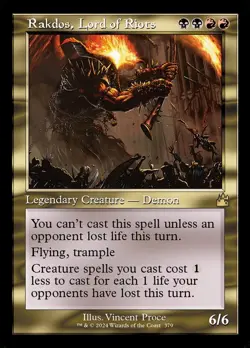 MTG - Rakdos, Lord of Riots (Retro) (FOIL) - Ravnica Remastered - X1 - (LP) - - Image 1