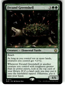 x1 Fecund Greenshell R MTG Bloomburrow M/NM, English - Image 1
