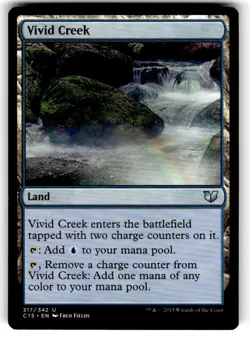 Magic the Gathering MTG Vivid Creek (317) Commander 2015 - Image 1