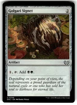 Golgari Signet Commander: Duskmourn: House of Horror Regular MTG - Image 1