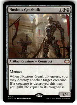 Noxious Gearhulk Commander: Duskmourn: House of Horror Regular MTG - Image 1