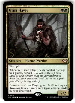 Grim Flayer 0218 Non Foil Mythic Duskmourn MTG Near Mint NM - Image 1