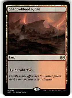 Shadowblood Ridge Commander: Duskmourn: House of Horror Regular MTG - Image 1
