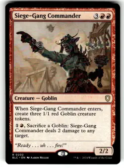 Siege-Gang Commander Commander: Bloomburrow Regular MTG - Image 1