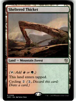 Sheltered Thicket Commander: Aetherdrift Regular MTG - Image 1