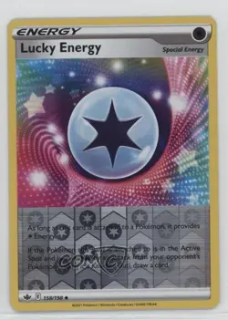 Lucky Energy Reverse Foil Pokemon Sword & Shield Chilling Reign #158 - Image 1