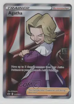 Full Art - Agatha Pokemon Sword & Shield Chilling Reign #186 - Image 1