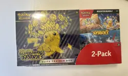 Pokemon TCG Surging Sparks ETB & Booster Bundle Costco 2-pack Factory Sealed - Image 1