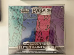 2021 Pokemon Evolving Skies Pokemon Center Sealed ETB Elite Trainer Box Espeon - Image 1