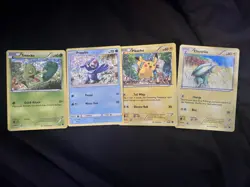 Set of 4 Pokemon McDonald’s Exclusive Popplio Treecko Pikachu & Electrike Holo - Image 1