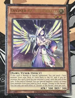Yugioh Diviner of the Herald OP25-EN003 Ultimate Rare NM - Image 1