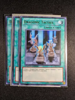 Yugioh - 3x Dragonic Tactics LC02-EN012 Limited Edition Ultra Rare NM - Image 1