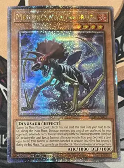 Yugioh Miscellaneousaurus Quarter Century Secret Rare RA04-EN022 1st Ed NM - Image 1