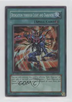 Dedication through Light and Darkness 1st Ed. YuGiOh Invasion of Chaos #IOC-095 - Image 1