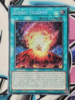BLMM-EN019 Jurrac Volcano Secret Rare 1st Ed YuGiOh - Image 1