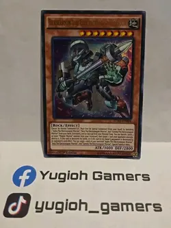 YUGIOH BERSERKION THE ELECTROMAGNA WARRIOR SDMY 1SY EDITION ULTRA LIGHT PLAYED - Image 1
