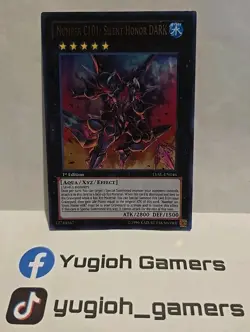 YUGIOH NUMBER C101 SILENT HONOR DARK LVAL-EN046 1ST EDITION ULTRA LIGHT PLAYED - Image 1