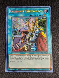 Yugioh Crossout Designator MP22-EN265 1st Edition Prismatic Secret Rare NM - Image 1