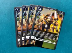 PawnChessmon BT13-064 Playset Versus Royal Knights Digimon Card Game x4 - Image 1