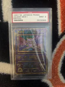 PSA 9 Ancient Mew I Nintedo Error Holo Movie Promo Pokemon Card Japanese 1999 - Image 3