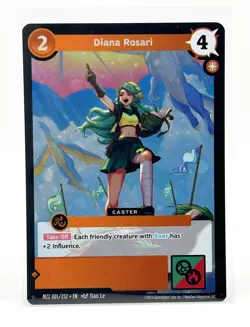 MetaZoo Diana Rosari Full Holo Card MZ2 001/212 Torrential Tides 2025 - Image 1