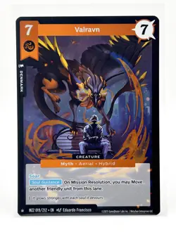 MetaZoo Valravn Full Holo Card MZ2 019/212 Torrential Tides 2025 - Image 1