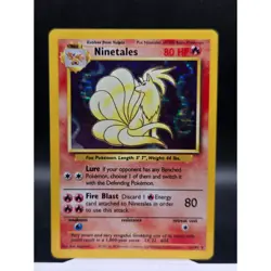 Ninetales Holo Rare Pokemon Card - Base Set Unlimited - 12/102 MP - Image 1