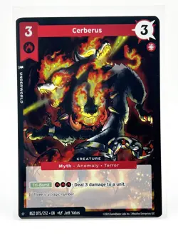 MetaZoo Cerberus Full Holo Card MZ2 075/212 Torrential Tides 2025 - Image 1