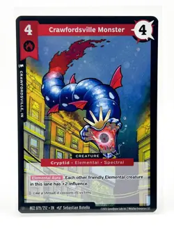 MetaZoo Crawfordsville Monster Full Holo Card MZ2 079/212 Torrential Tides 2025 - Image 1