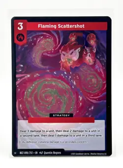 MetaZoo Flaming Scattershot Full Holo Card MZ2 099/212 Torrential Tides 2025 - Image 1