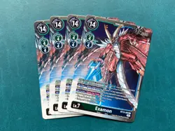 Examon BT13-059 Playset Versus Royal Knights Digimon Card Game x4 - Image 1