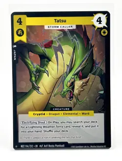 MetaZoo Tatsu (Storm Caller) Full Holo Card MZ2 114/212 Torrential Tides 2025 - Image 1