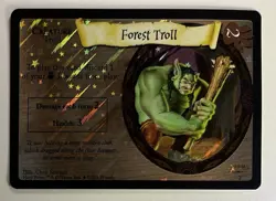 Harry Potter TCG Promo Card Forest Troll Holo Foil #2 Rare WOTC LP - Image 1