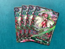 Rosemon BT13-057 Playset Versus Royal Knights Digimon Card Game x4 - Image 1