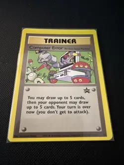 Pokemon Card - Computer Error (Rocket's Secret Machine) WoTC Black Star Promo 16 - Image 1