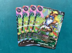 Leopardmon BT13-056 Playset Versus Royal Knights Digimon Card Game x4 - Image 1