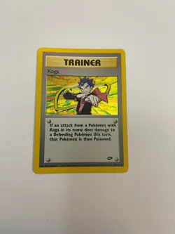 Pokemon TCG Koga Trainer Gym Challenge Holo Card 19/132 Unlimited Rare - Image 1