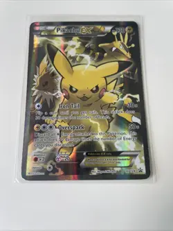 Pokemon Pikachu EX XY124 Black Star Promo 2016 Holo Card TCG - Image 1