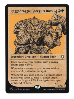 MTG-Raggadragga, Goreguts Boss-Battle for Baldur's Gate-437-Near Mint-NonFoil - Image 1