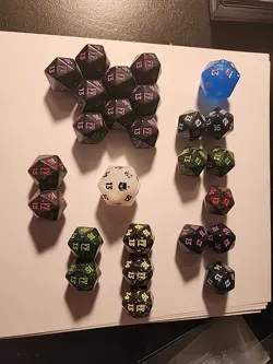 MTG Final Fantasy and Edge of Eternity Dice Lot 26 Total - Image 1