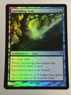 MTG Zendikar Spreading Seas Foil 70/249 MP - Image 1
