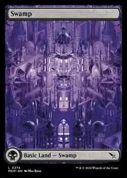 Swamp (0274) Light Play, English Magic the Gathering MTG Murders at Karlov Manor - Image 1