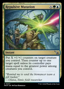 Repulsive Mutation Light Play, English Magic the Gathering MTG Murders at Karlov - Image 1