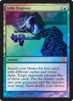 MTG Gifts Ungiven - Foil, From the Vault: Exiled, Heavily Played, English - Image 1
