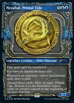 MTG Nezahal, Primal Tide - Halo Foil, Secret Lair Drop Series, Near Mint, Englis - Image 1