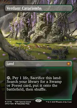 MTG Verdant Catacombs - Dragonscale Foil - Borderless, MTG: Special Guests, Ligh - Image 1